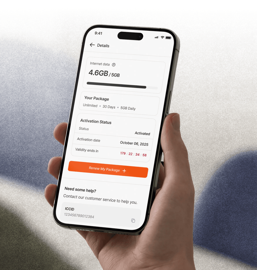 Checking your prepaid eSIM data allowance is more convenient and secure with Superalink